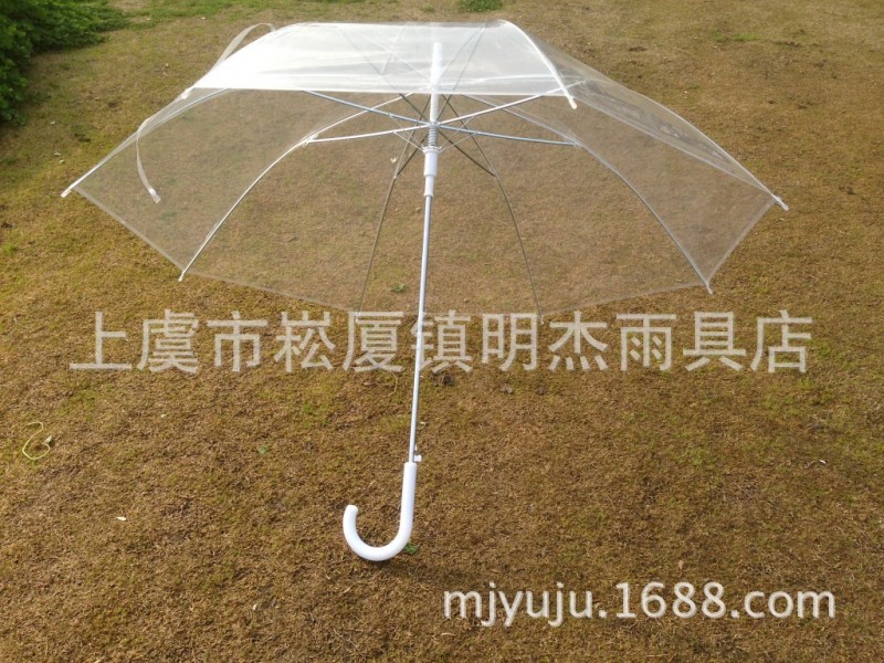 現貨供應批發 透明傘創意可愛長柄傘個性雨傘超輕環保雨傘65cm批發・進口・工廠・代買・代購