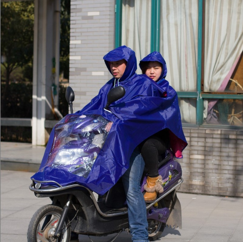 雙頭成人雨衣加大加厚摩托車雨披 雙人電動車雨衣批發工廠,批發,進口,代購