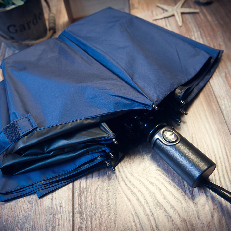 德國lotosblume黑膠防曬全自動傘 三折10骨雙人超大折疊雨傘定做批發・進口・工廠・代買・代購