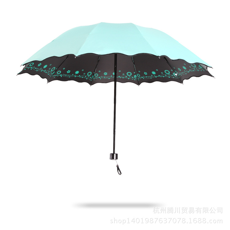 新寶XB0503女式黑膠印花晴雨傘防紫外線太陽傘批發多色選批發・進口・工廠・代買・代購