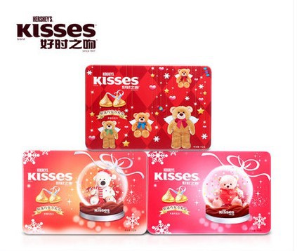 好時巧克力kisses 112g小熊禮盒 3款可選 情人節禮物批發・進口・工廠・代買・代購