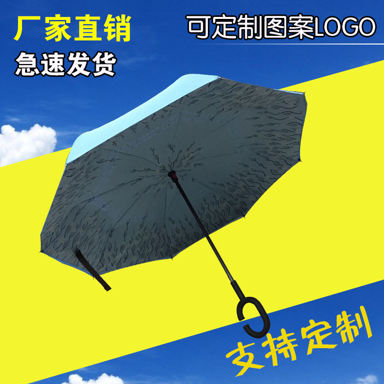 第3代雙層反向傘 防風反骨傘 可站立C型免持汽車傘男女晴雨傘工廠,批發,進口,代購