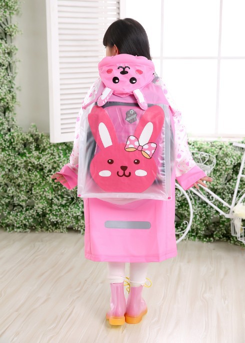 預售新款兒童雨衣 PVC充氣帽沿雨衣 男女童學生書包雨衣必備 yuyi批發・進口・工廠・代買・代購
