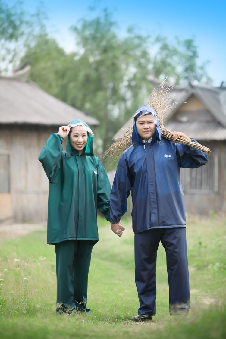 【廠傢特價】PVC珠光膜成人分體雨衣【夜光】勞保戶外建築水產工廠,批發,進口,代購