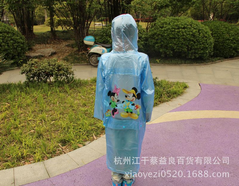 可愛韓國時尚兒童PVC雨衣寶寶男童女童學生雨披雨衣帶書包位批發・進口・工廠・代買・代購