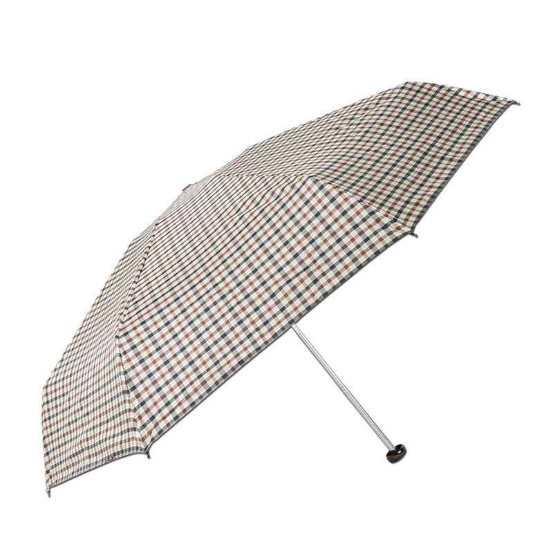 2015新款天堂傘53011E色織格五折雨傘男女用晴雨傘黑膠太陽傘批發・進口・工廠・代買・代購