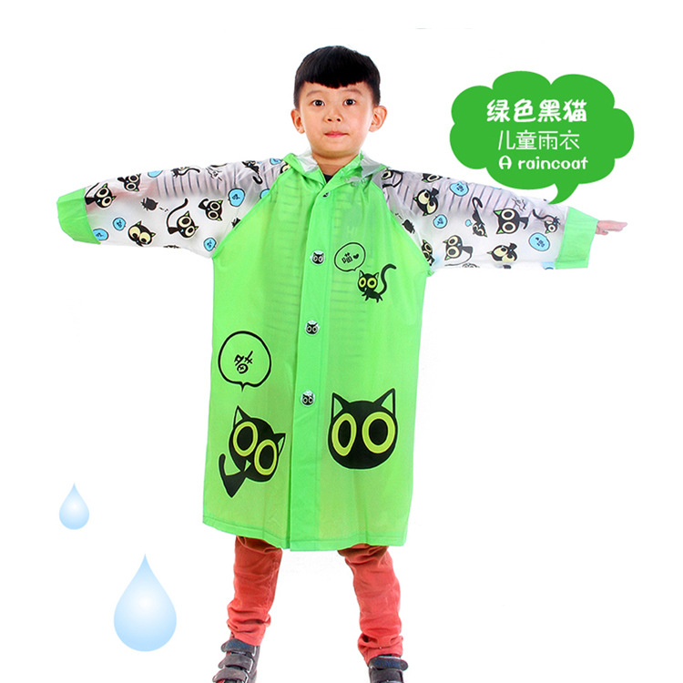 廠傢直銷天堂鳥時尚兒童雨衣新款卡通帶大書包位 韓版加厚pvc雨衣批發・進口・工廠・代買・代購