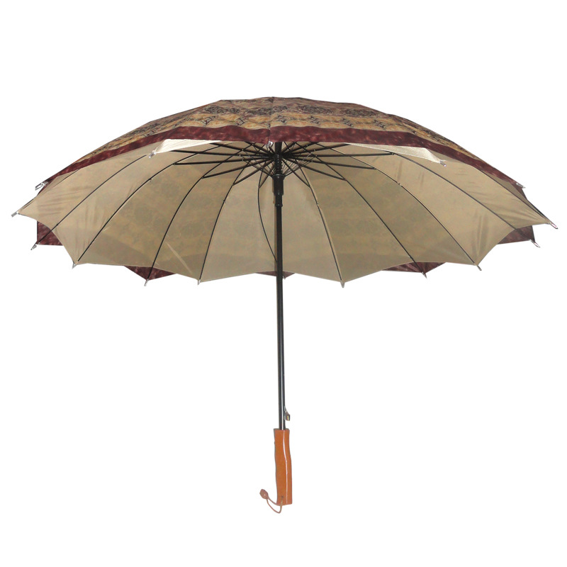 廠傢批發晴雨傘 直桿高爾夫傘 16k骨交叉雙層傘廣告傘定製logo批發・進口・工廠・代買・代購