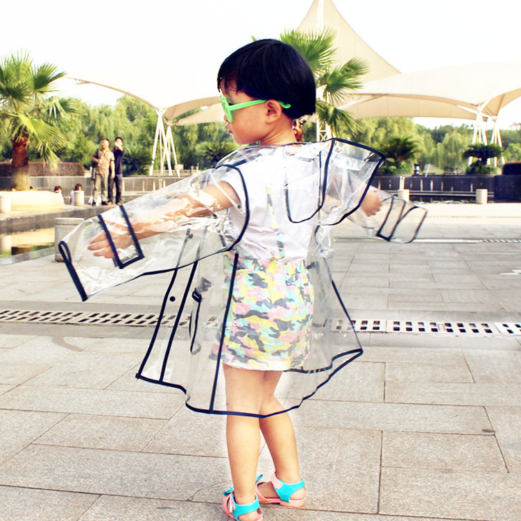 兒童雨衣透明eva果凍創意時尚可愛外貿日本韓國原單小孩雨衣批發批發・進口・工廠・代買・代購