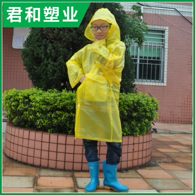 加厚套頭雨衣 兒童戶外開扣雨衣 環保透明徒步塑料雨衣工廠,批發,進口,代購