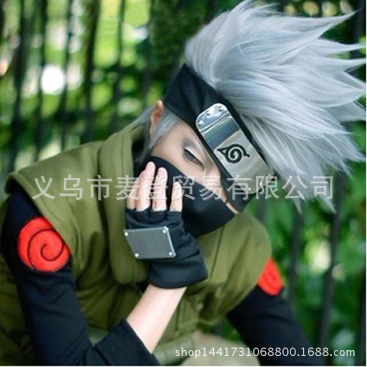 動漫 反翹 火影 忍者白色假發旗木卡卡西cosplay 假發工廠,批發,進口,代購