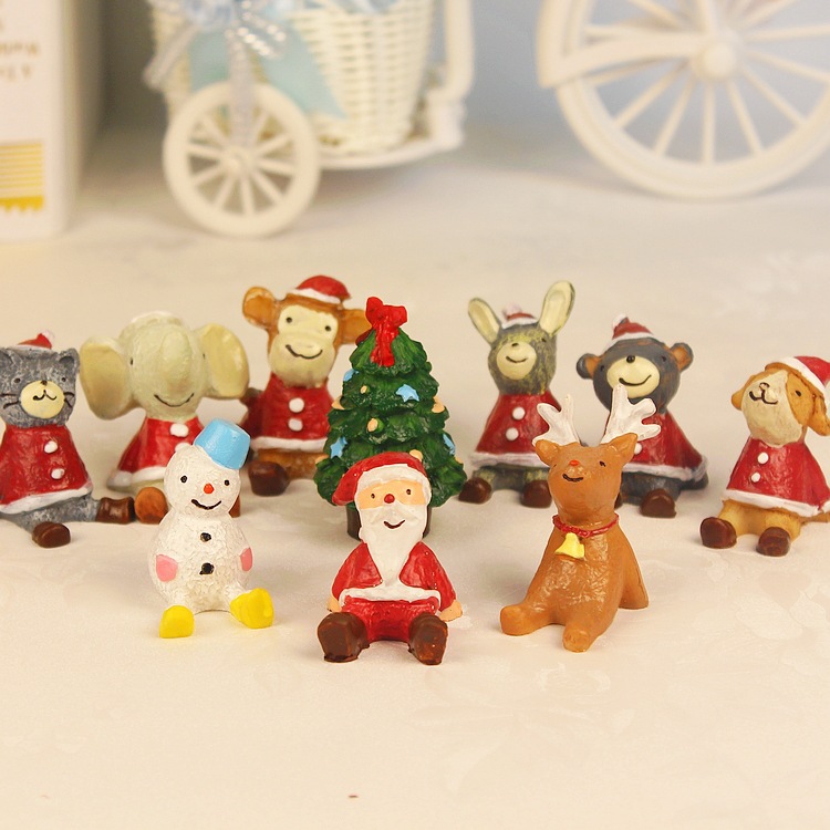 zakka雜貨 聖誕版仰望天空10款 樹脂聖誕禮品 小動物 創意小擺件批發・進口・工廠・代買・代購