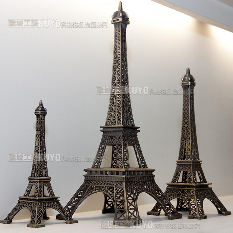 Zakka巴黎埃菲爾鐵塔模型擺件設 傢居裝飾品結婚禮物工藝品道具批發・進口・工廠・代買・代購