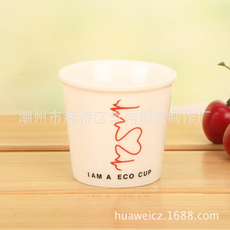 時尚創意陶瓷杯zakka甜品杯陶瓷提拉米蘇杯可加印logo迷你一口杯工廠,批發,進口,代購