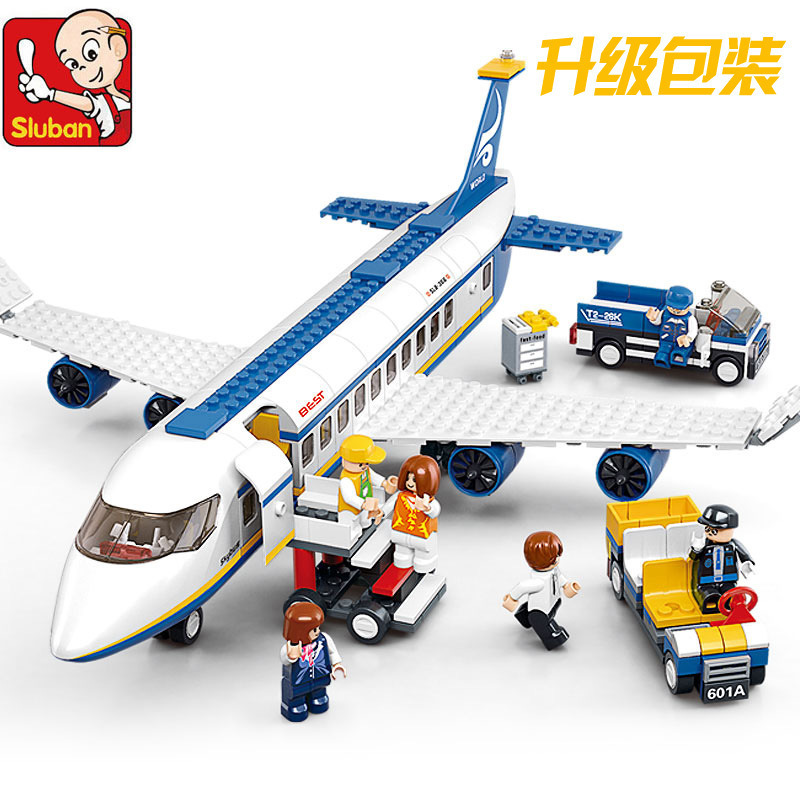 【爆款促銷】小魯班積木航天飛機0366空中巴士 兒童益智拼裝玩具批發・進口・工廠・代買・代購