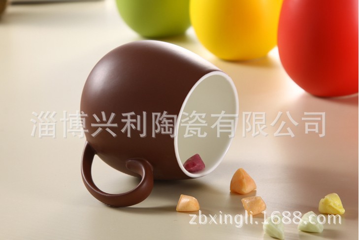 zakka創意陶瓷圓杯 純色釉咖啡杯 廠傢直銷工廠,批發,進口,代購