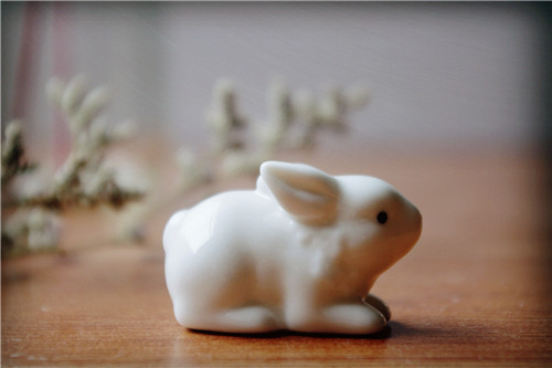 創意陶瓷工藝品 白瓷zakka傢居雜貨動物擺設品母子兔系列9996批發・進口・工廠・代買・代購
