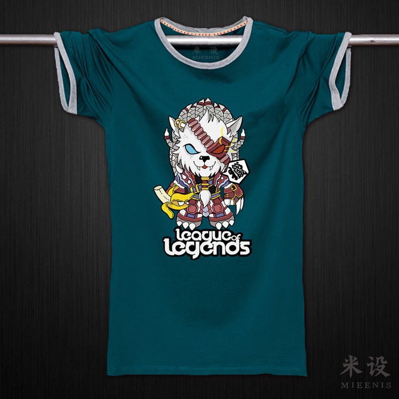 米設 2014夏裝 英雄聯盟 短袖T恤 lol衣服T恤 雷恩加爾 獅子狗工廠,批發,進口,代購