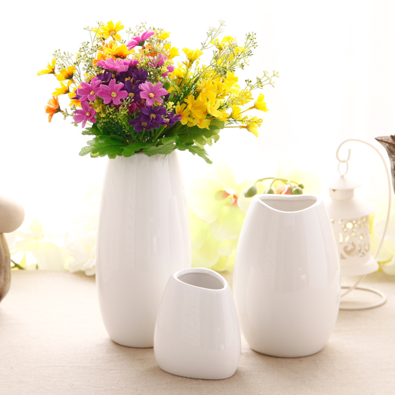 北歐zakka現代傢居裝飾擺件白色陶瓷工藝品花瓶服裝店櫥窗軟裝飾工廠,批發,進口,代購