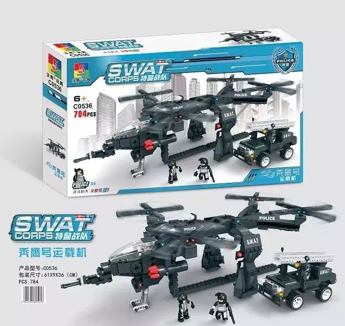 沃馬積木 SWAT 特警戰隊 系列 兒童益智玩具 軍事拼插 臨沂批發工廠,批發,進口,代購