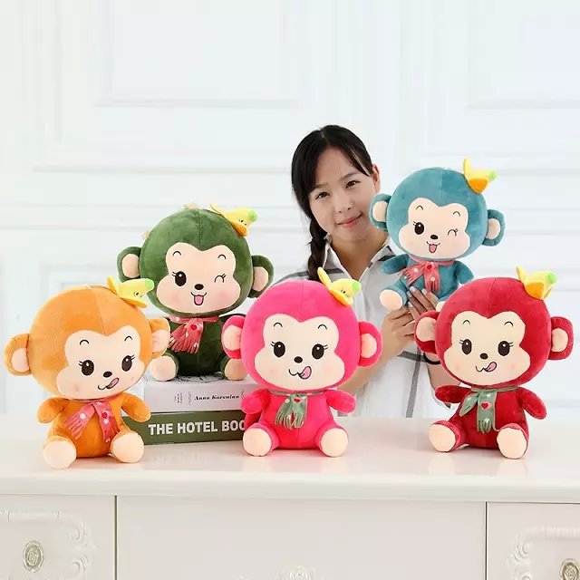 創意猴子毛絨玩具香蕉猴公仔佈娃娃兒童玩偶女生猴年吉祥物可批發批發・進口・工廠・代買・代購