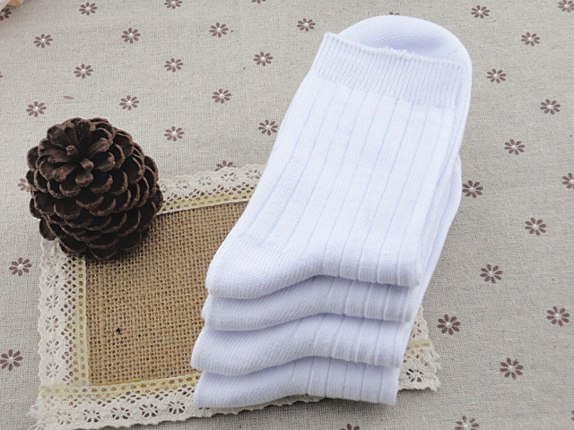 供應雙針純棉學生襪白襪子 抗菌處理 精梳全棉 春夏新款 廠傢直銷工廠,批發,進口,代購