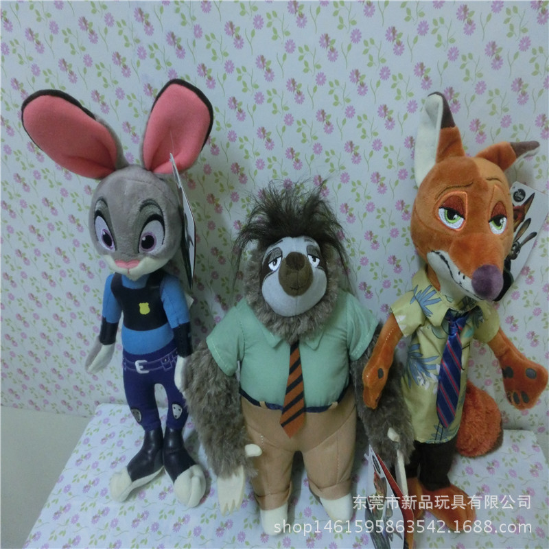 熱銷現貨Zootopia 瘋狂動物城 毛絨玩具 Nick 和Judy樹獺 公仔工廠,批發,進口,代購