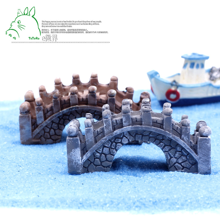 2色樹脂拱橋 zakka雜貨 地中海田園風 微景觀擺件 配件批發工廠,批發,進口,代購