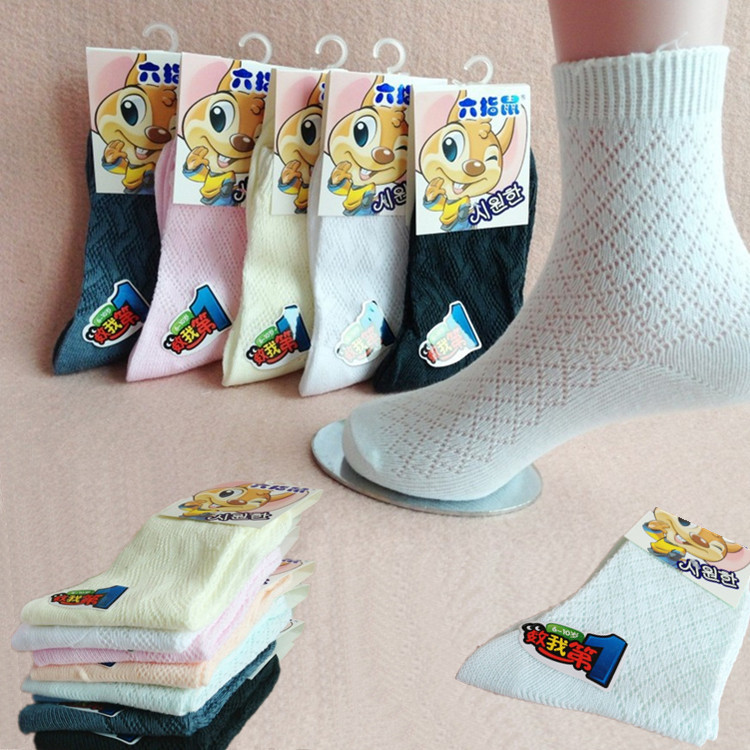 六指鼠兒童襪子夏季透氣網眼襪 純棉薄款 獨立包裝男女童襪批發工廠,批發,進口,代購