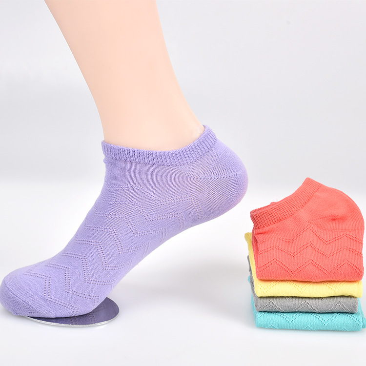新款網眼船襪女 夏季爆款條紋韓國女士短襪   淺口防滑襪子 批發批發・進口・工廠・代買・代購