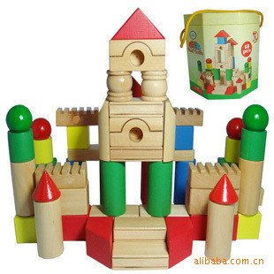 批發供應兒童玩具木製益智玩具明珠城堡積木批發・進口・工廠・代買・代購