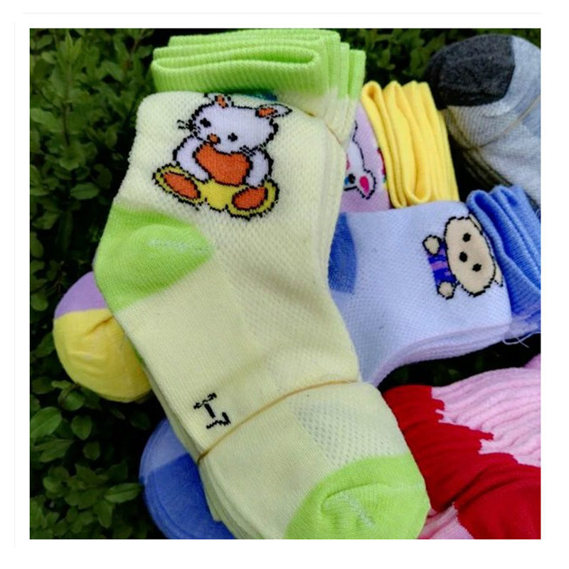滌棉一次性襪 夏季網眼透氣短襪 兒童襪子可愛卡通寶寶棉襪工廠,批發,進口,代購
