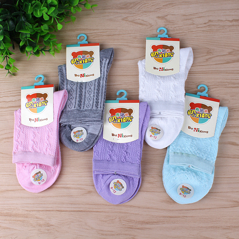 夏季薄棉童襪 外貿全棉卡通兒童襪子 韓國純棉暗紋無骨寶寶襪工廠,批發,進口,代購