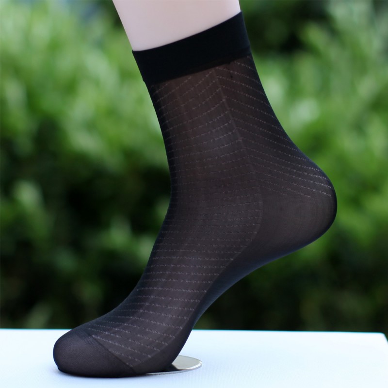 新品夏季男式襪子真絲超薄襪男式絲襪商務男襪有跟短襪廠傢批發工廠,批發,進口,代購