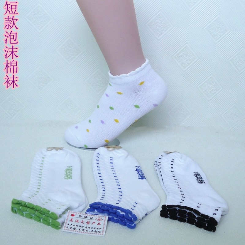 2015新款夏季女式網麵船襪 純棉襪 短款泡沫棉襪子批發 吸汗透氣批發・進口・工廠・代買・代購