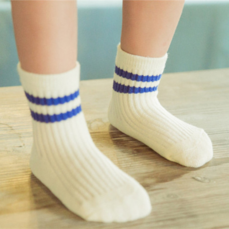 春夏純棉兒童襪子 可愛百搭雙杠兩條杠全棉寶寶短襪 男女童襪批發工廠,批發,進口,代購