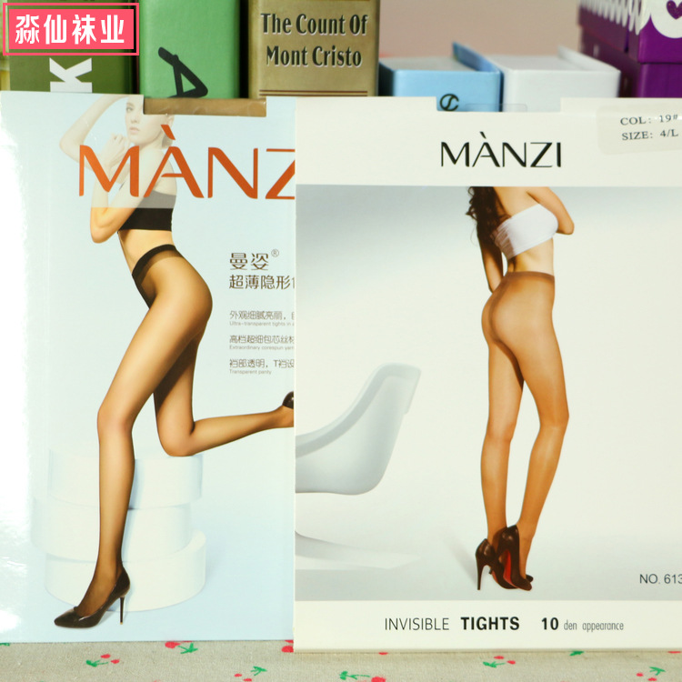 MANZI 6138 夏季超薄絲襪 t襠無痕全透明隱形絲襪連褲襪 廠傢批發批發・進口・工廠・代買・代購