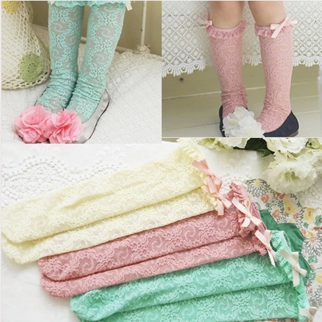 兒童襪子批發 童襪 韓國可愛蕾絲女童潮中筒襪 寶寶花邊襪子廠傢工廠,批發,進口,代購