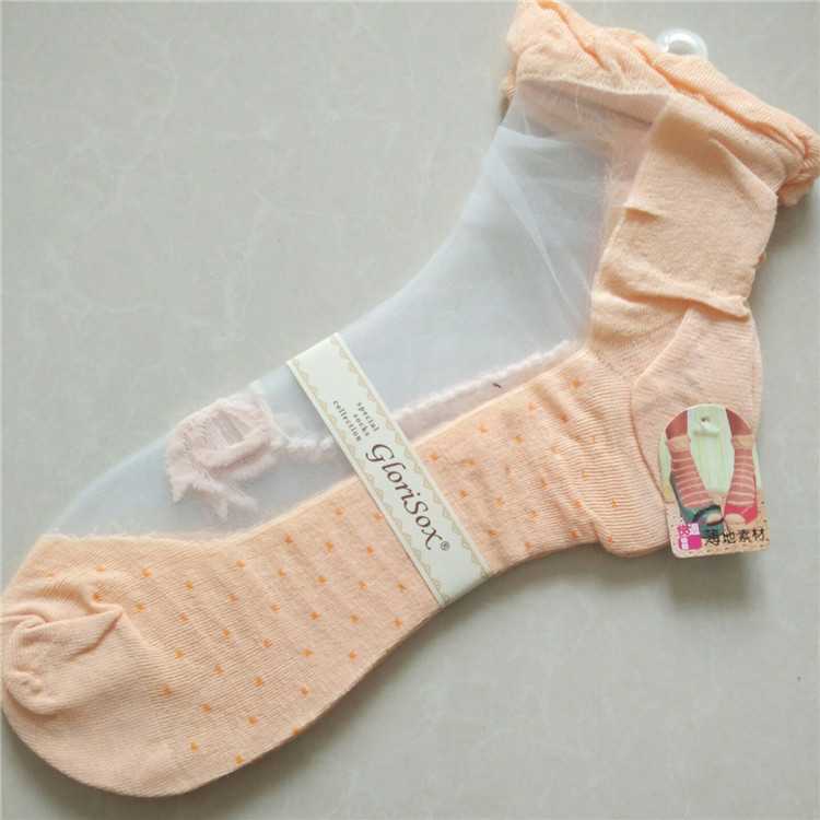 新款透明水晶絲襪日系玻璃絲襪短襪子女士船襪 夏日爆款 襪子批發工廠,批發,進口,代購