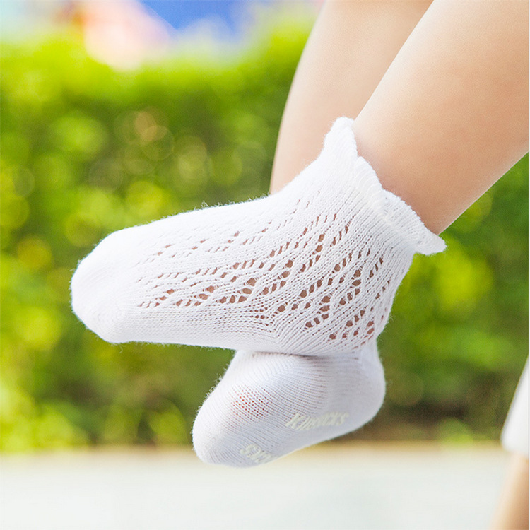夏季大網眼透氣薄款寶寶襪子 嬰兒純棉0-1-3歲 兒童全棉移圈洞洞工廠,批發,進口,代購