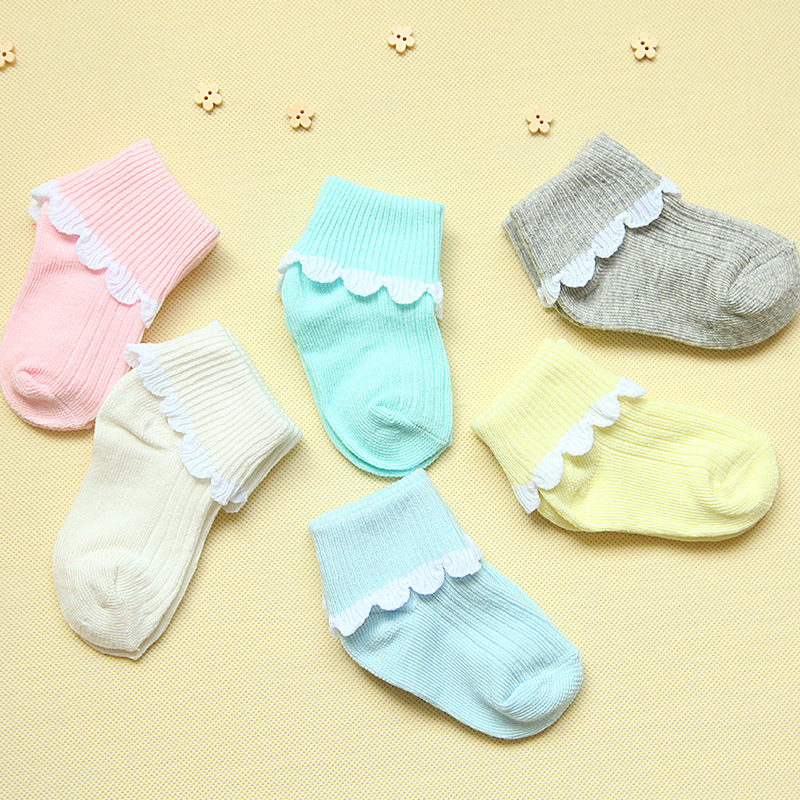 全棉網眼童襪 純色嬰兒短襪 花邊寶寶襪子 廠傢現貨批發工廠,批發,進口,代購