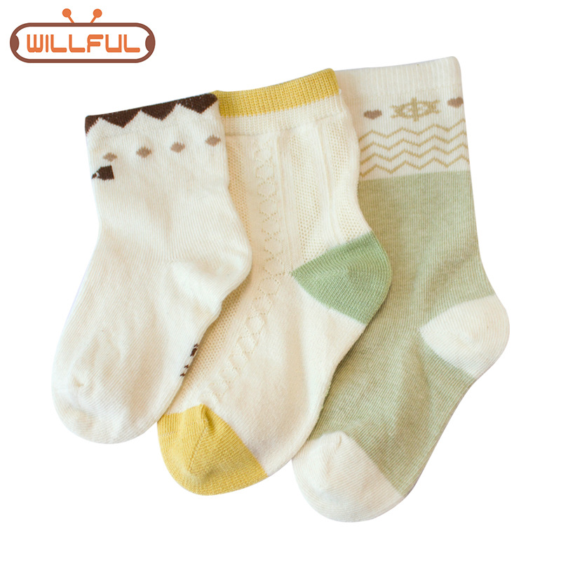 嬰兒襪子純棉 寶寶襪子天然彩棉 全棉兒童襪夏 薄款 一件代發工廠,批發,進口,代購