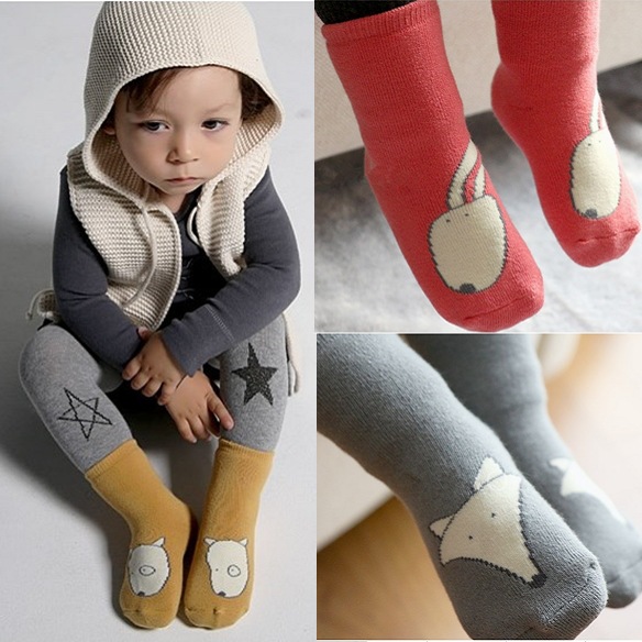 2015卡通動物毛圈襪韓國新款冬季超厚兒童棉襪嬰兒寶寶防滑襪子批發・進口・工廠・代買・代購