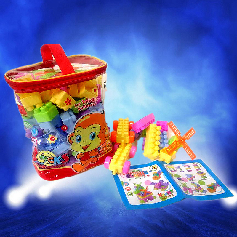 熱銷兒童玩具100P 水果數字字母圖形交通工具積木玩具AX7832166批發・進口・工廠・代買・代購