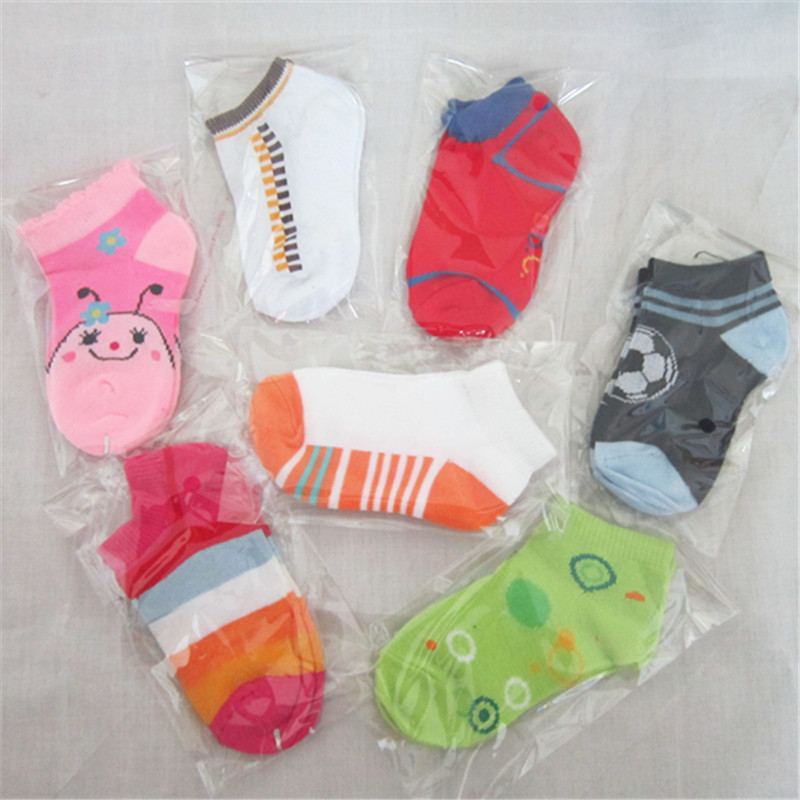 爆款 贈品兒童花色船襪1-8周孩子淺口襪子短裝地攤襪子有包裝批發・進口・工廠・代買・代購