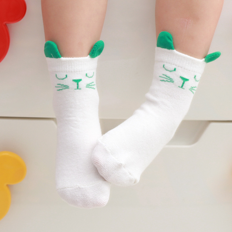 2015春秋新款童襪男女童可愛小貓耳朵短襪嬰幼兒卡通純棉襪子批發・進口・工廠・代買・代購