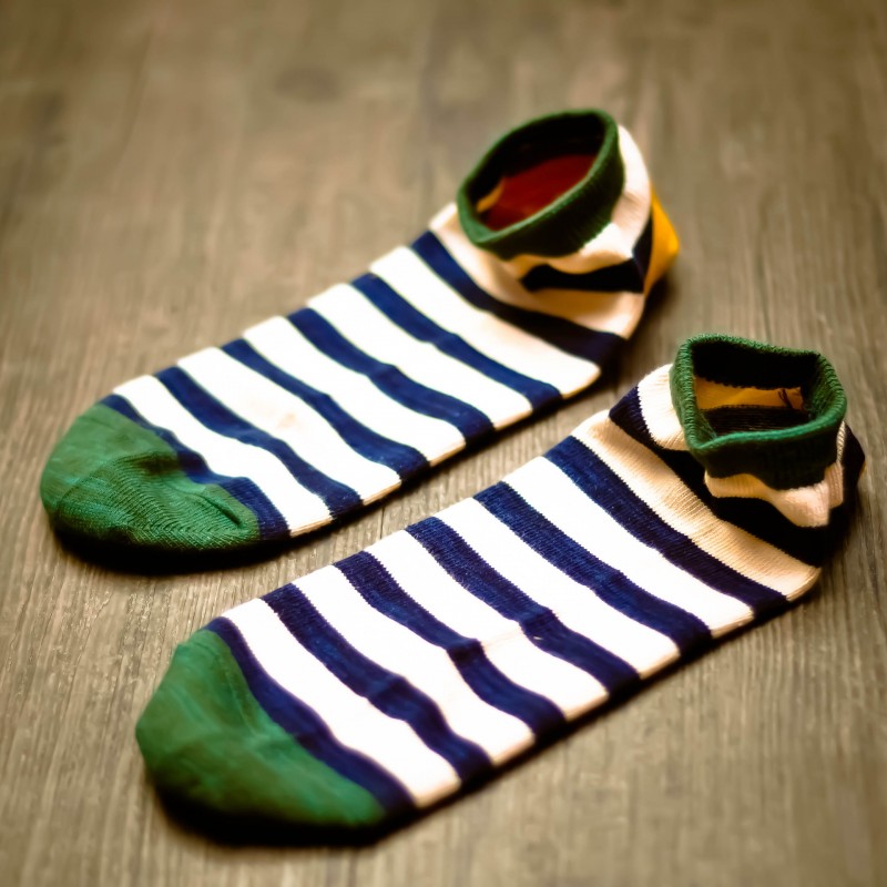 日本日系襪子春夏新款寬條紋男船襪不規則自由並線全棉男船襪純棉批發・進口・工廠・代買・代購