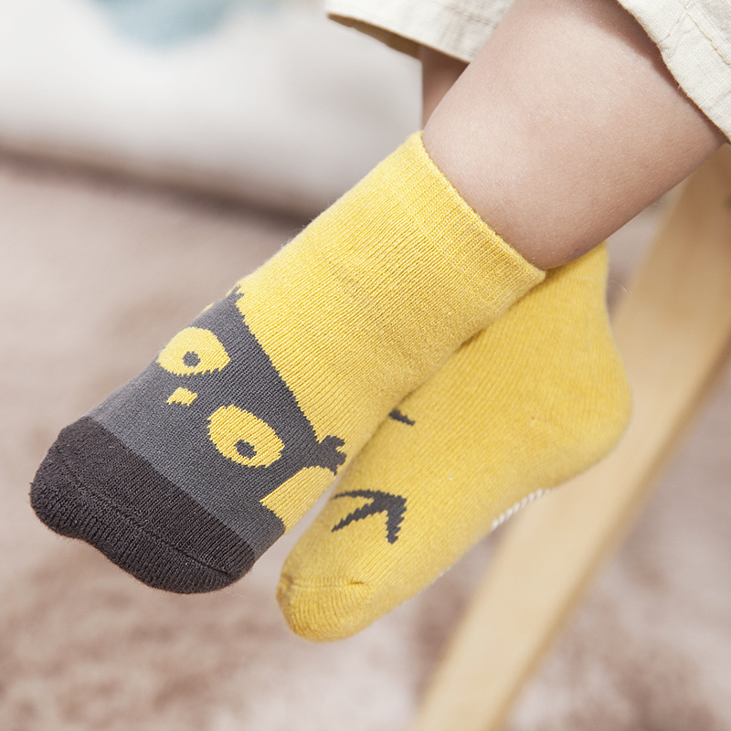 高品質韓國精梳棉點膠防滑寶寶襪 AB版卡通無骨縫頭外貿兒童襪子批發・進口・工廠・代買・代購
