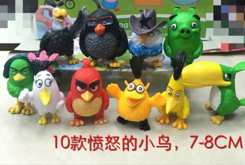 電影周邊 The Angry Birds 2代10款憤怒的小鳥袋裝  公仔玩偶擺件工廠,批發,進口,代購