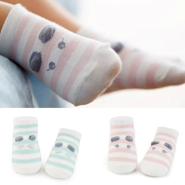 【2016 立體條紋貓咪船襪】韓國全棉卡通兒童襪嬰兒寶寶防滑襪子批發・進口・工廠・代買・代購